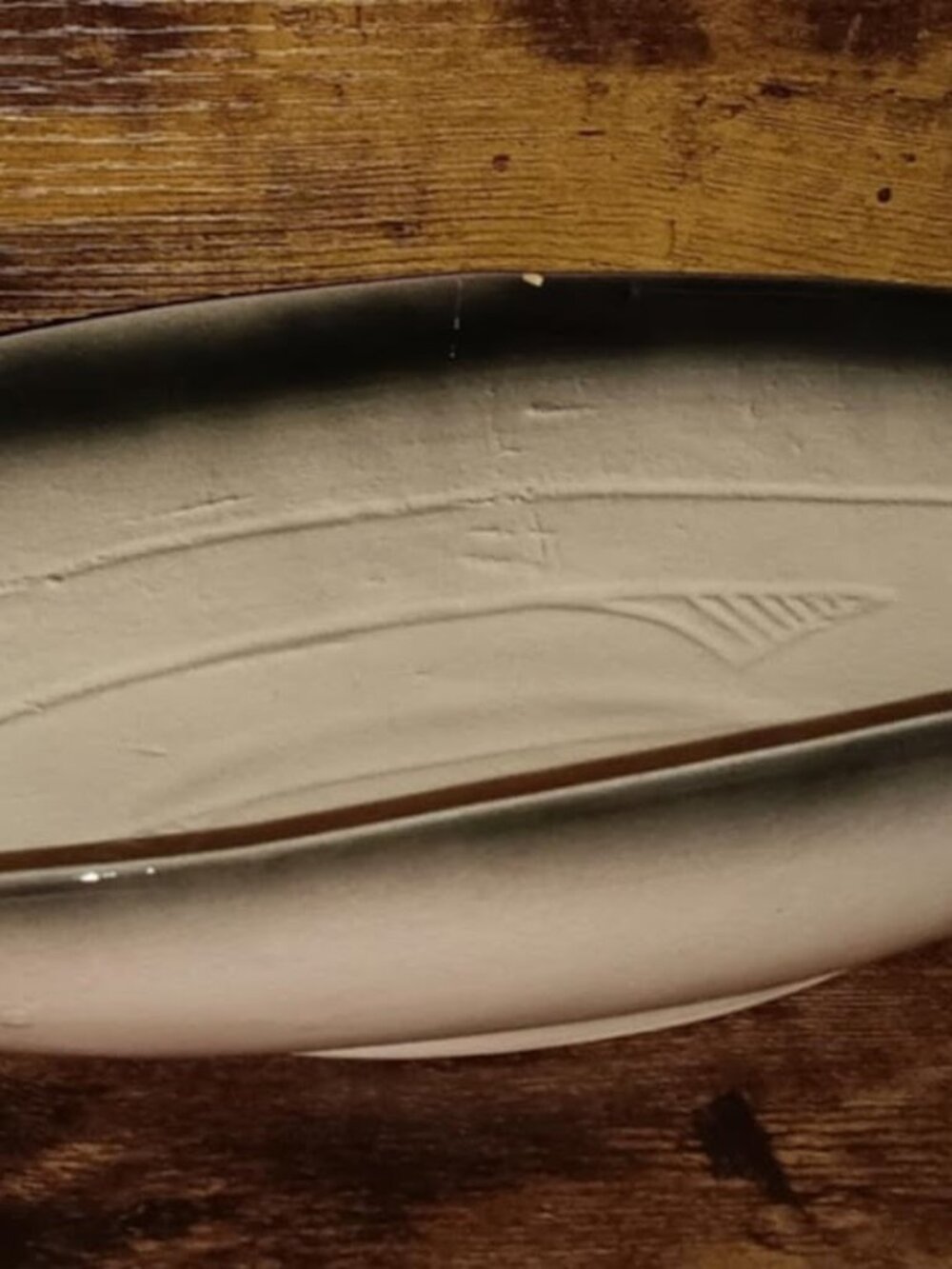 Vintage oval Indian themed trinket dish. Made in the USA